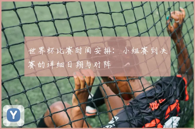 世界杯比赛时间安排：小组赛到决赛的详细日期与对阵
