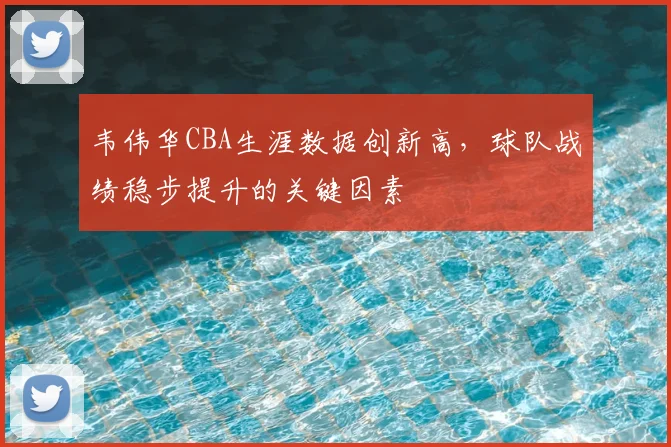 韦伟华CBA生涯数据创新高,球队战绩稳步提升的关键因素